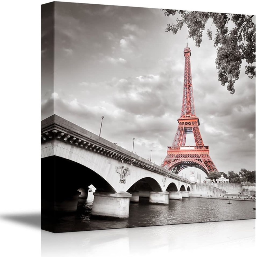 Eiffel Tower in Paris France - Canvas Art - 16"x16